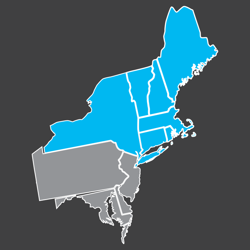New England - NY MAp