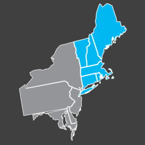 New England Blue Map